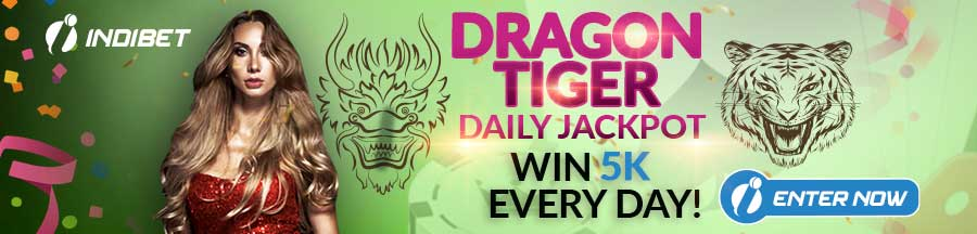 Dragon Tiger Jackpot Daily Bonus of Indibet