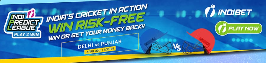 Free Bet bonus of Indibet for cricket betting