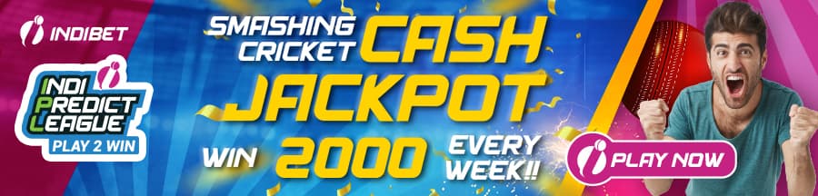 Jackpot Cash Bonus of Indibet for IPL